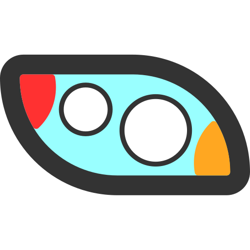 Headlight Generic color fill icon