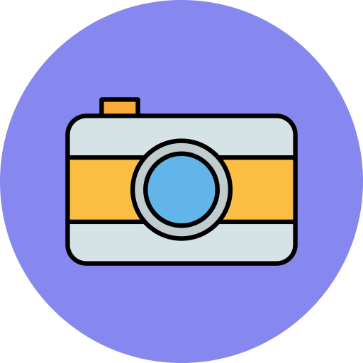 cámara antigua Generic color lineal-color icono