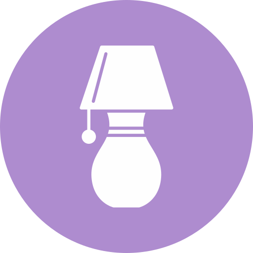 Table lamp Generic color fill icon