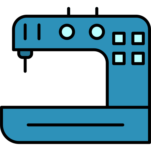 máquina de coser Generic color lineal-color icono