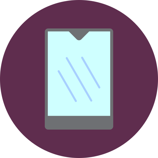 Mobile phone Generic color fill icon