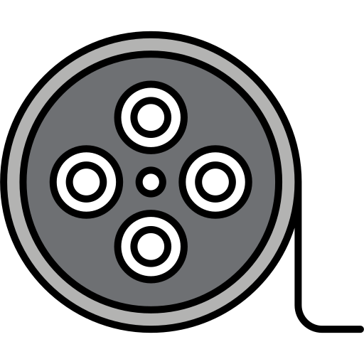 Film Reel Generic color lineal-color icon