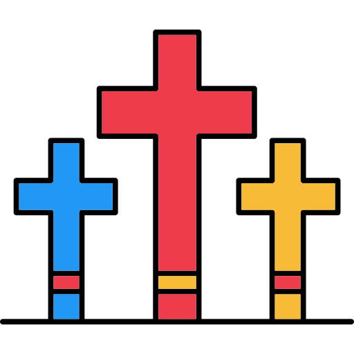 croix chrétienne Generic color lineal-color Icône