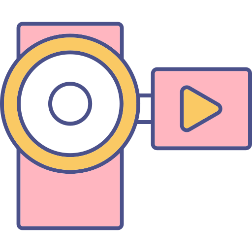 registrazione video Generic color lineal-color icona
