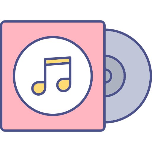 musique cd Generic color lineal-color Icône