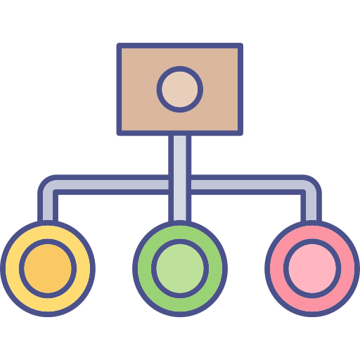 hierarquia Generic color lineal-color Ícone