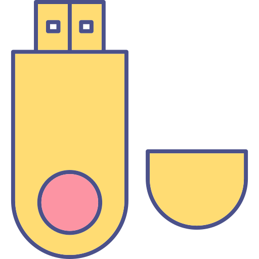 usb Generic color lineal-color icono