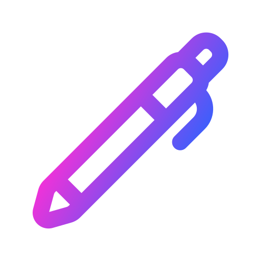 Pen Generic gradient outline icon