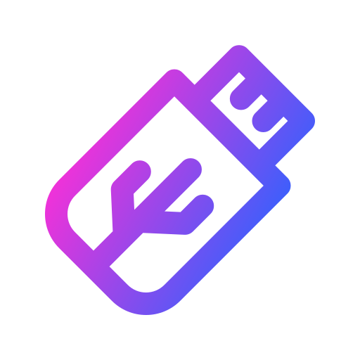 フラッシュディスク Generic gradient outline icon