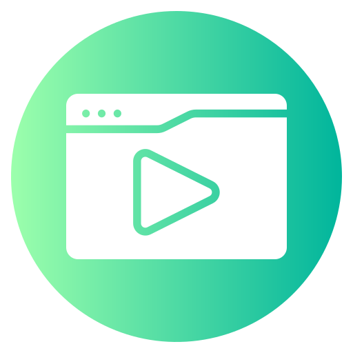 vídeo marketing Generic gradient fill icono