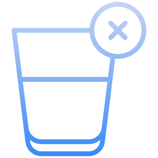 no beber Generic gradient outline icono