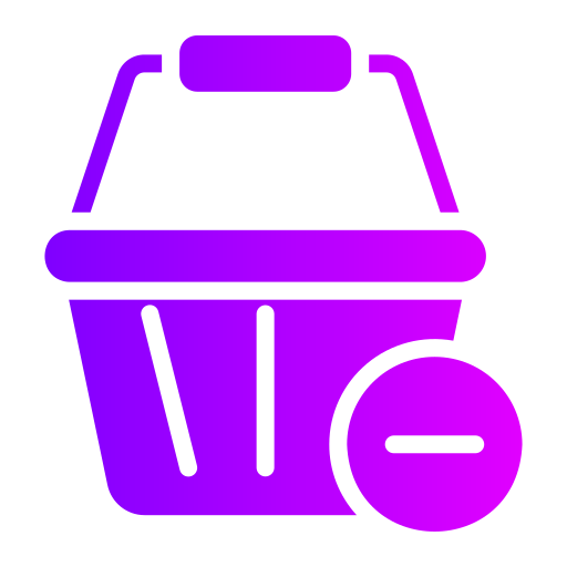 Delete item Generic gradient fill icon