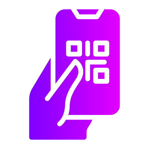 QR code Generic gradient fill icon