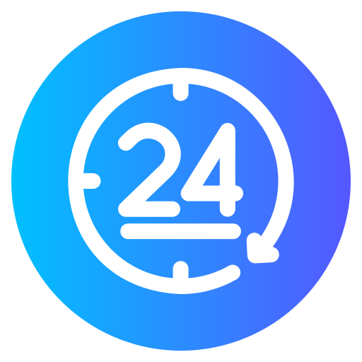 24時間 Generic gradient fill icon