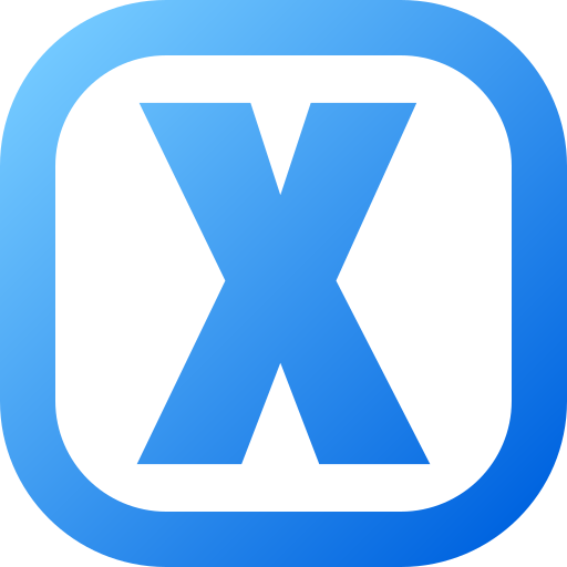 文字x Generic gradient fill icon