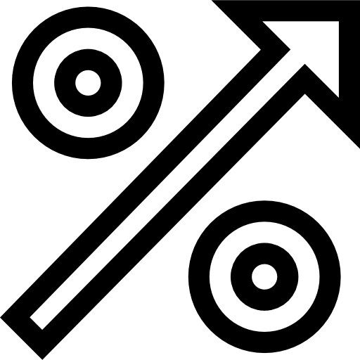 パーセンテージ Basic Straight Lineal icon