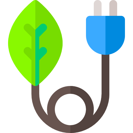 energia verde Basic Rounded Flat icona