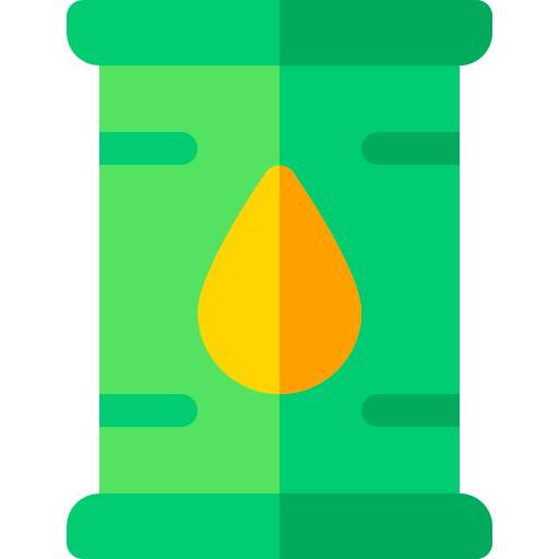 Öko-kraftstoff Basic Rounded Flat icon