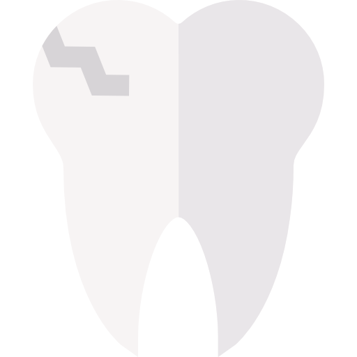 折れた歯 Basic Straight Flat icon