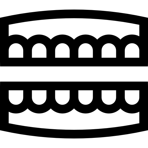 dentadura Basic Straight Lineal icono