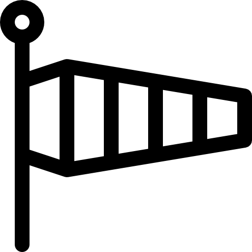 Windsock Basic Rounded Lineal icon