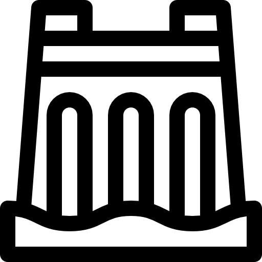 Плотина Basic Rounded Lineal иконка