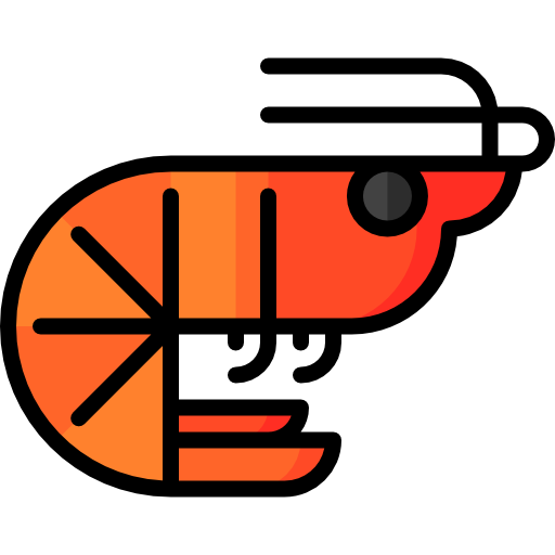 camarón Special Lineal color icono