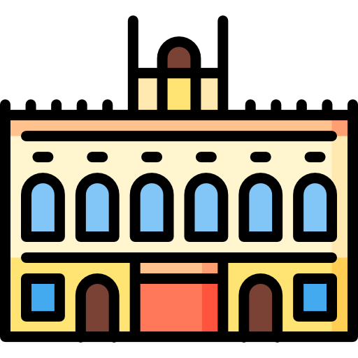 koninklijk paleis Special Lineal color icoon