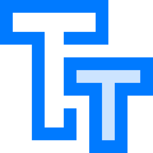 text Vitaliy Gorbachev Blue icon
