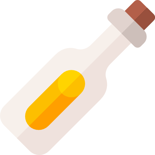 mensaje en una botella Basic Rounded Flat icono