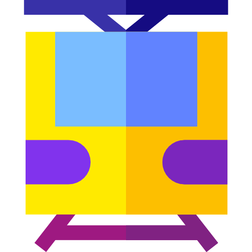tranvía Basic Straight Flat icono
