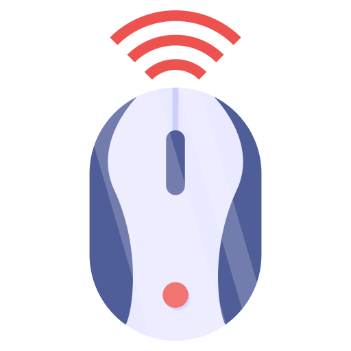 Wireless mouse  Generic color fill icon