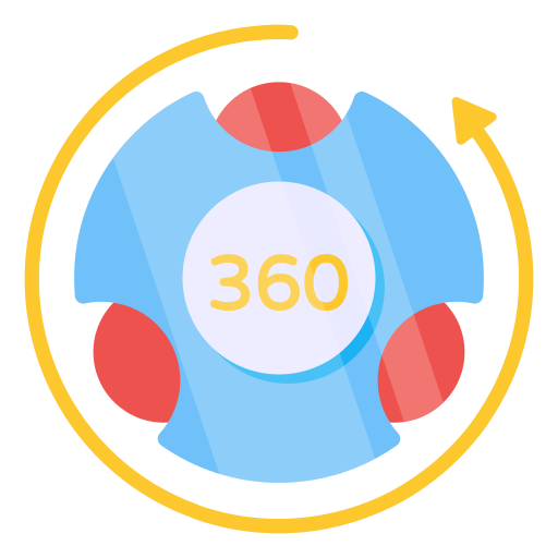360 stopni Generic color fill ikona