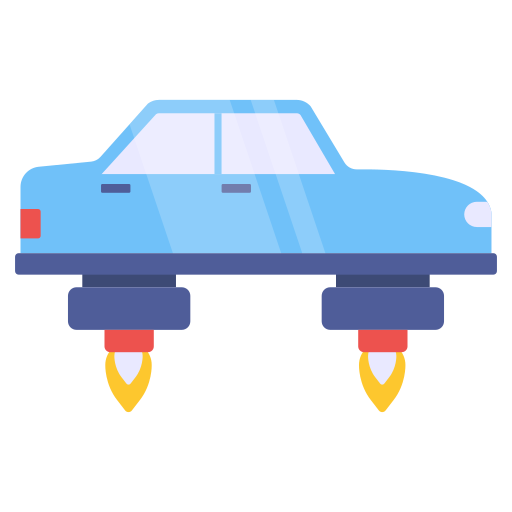 fliegendes auto Generic color fill icon