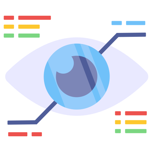 Кибер-глаз Generic color fill иконка