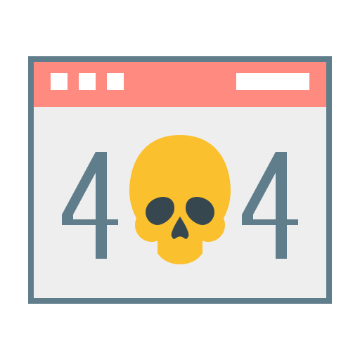 błąd 404 Generic color fill ikona