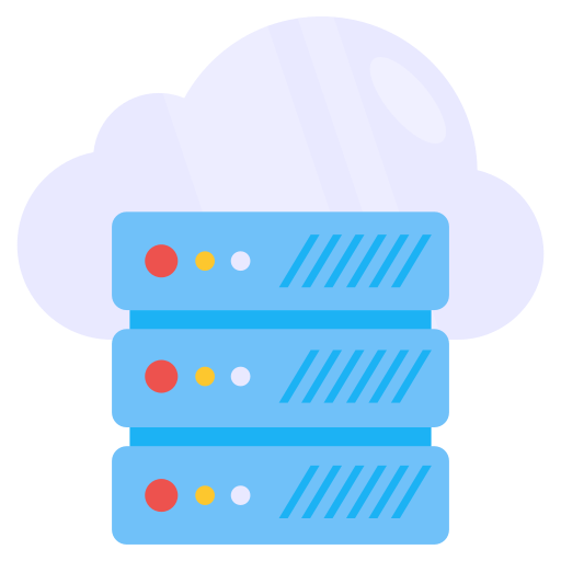 Облачный сервер Generic color fill иконка