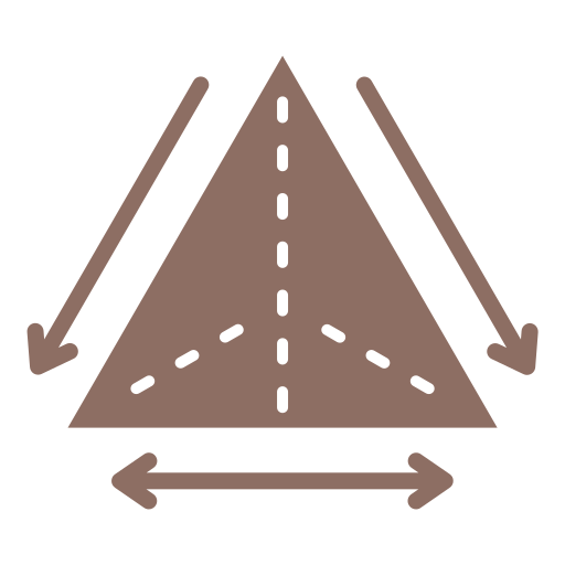 triângulo Generic color fill Ícone