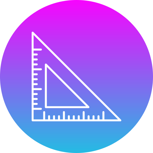 dreieckslineal Generic gradient fill icon