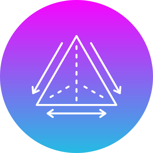 triangolo Generic gradient fill icona