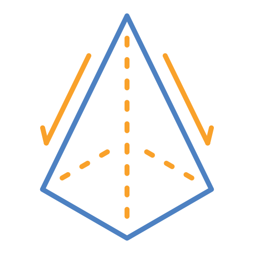 pirâmide Generic color outline Ícone