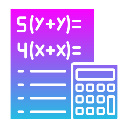 rekenmachine Generic gradient fill icoon