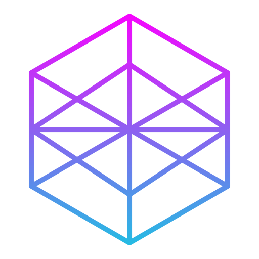 幾何学的な Generic gradient outline icon