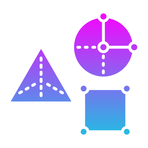 幾何学的形状 Generic gradient fill icon