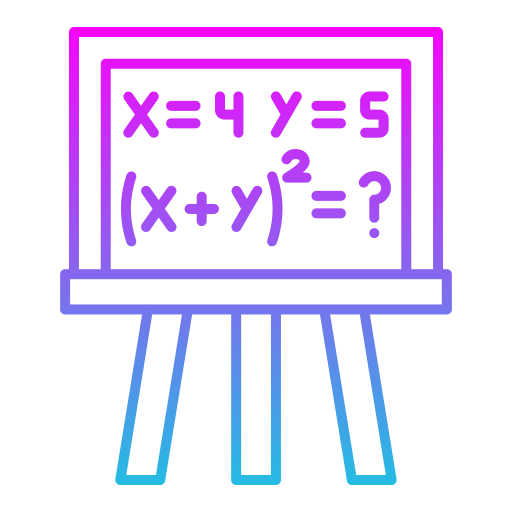 algebra Generic gradient outline icona