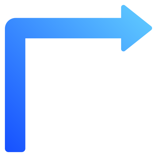 Turn right  Generic gradient fill icon