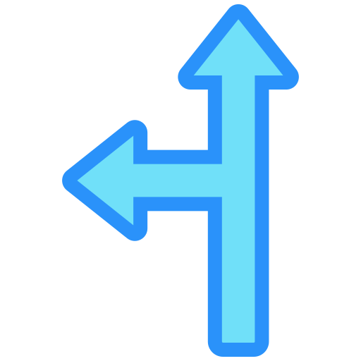 T junction Generic color lineal-color icon