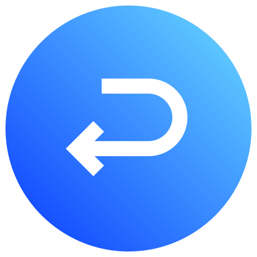 Return Generic gradient fill icon