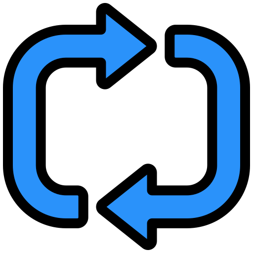 Repeat Generic color lineal-color icon