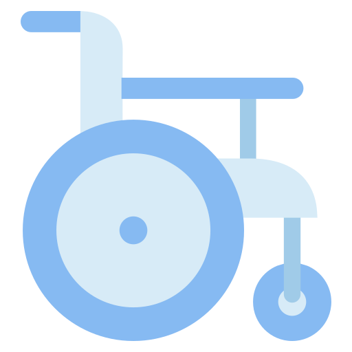 silla de ruedas Generic color fill icono
